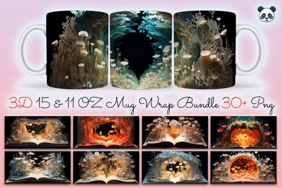 3D Book Mug Wrap Sublimation Bundle Guide