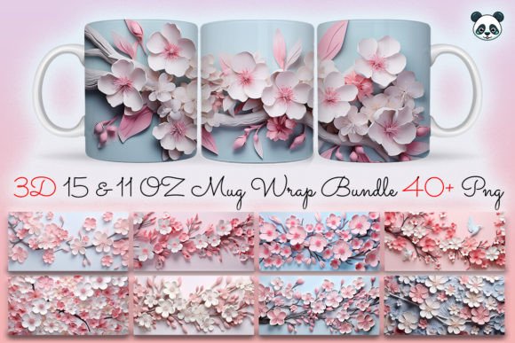 3D Cherry Blossom Mug Wrap Bundle: A Practical Guide for Sublimation Creators
