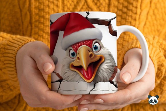 3D Christmas Turkey Mug Wrap