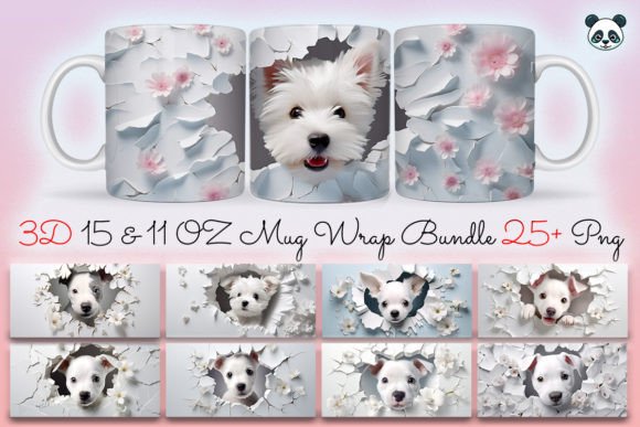 3D Dog Mug Sublimation Wrap Bundle Guide