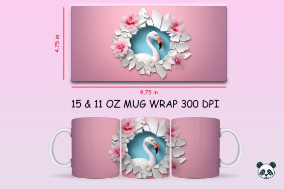 3D Flamingo Mug Wrap Sublimation: A Guide to Vibrant Digital Design