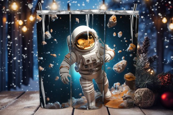 3D Halloween Astronaut Tumbler Wrap 9: Elevating Your Sublimation Projects with a Spooky Space Twist