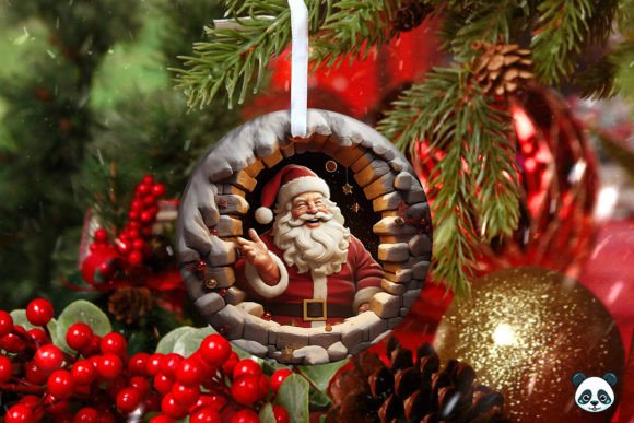 3D Santa Claus Christmas Ornament 2: A Guide to Sublimation Design and Usage