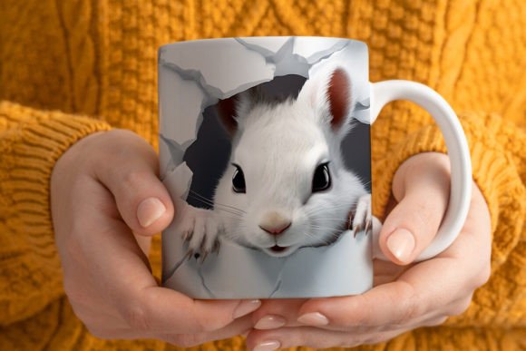 3D Squirrel Mug Wrap PNG Guide