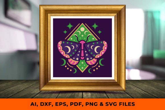 Celestial Moth 3D Shadow Box Guide