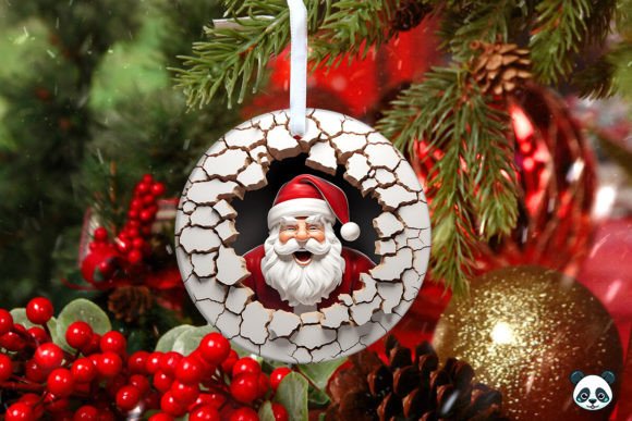 Creating Professional 3D Santa Claus Christmas Ornaments with Instant Digital Sublimation Designs