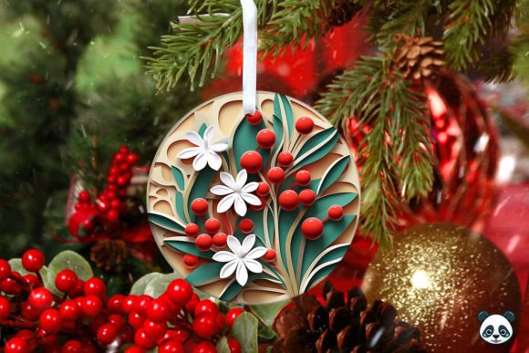 Elevating Holiday Merchandise with the Mistletoe 3D Christmas Ornament Design