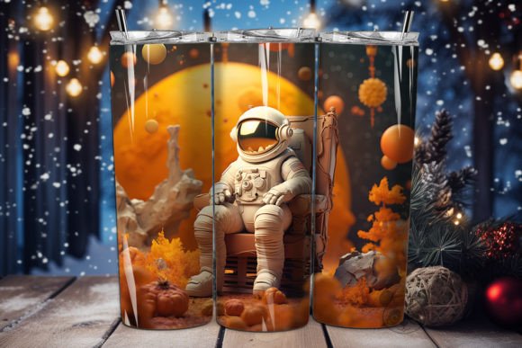 Elevating Sublimation Craft: The Strategic Appeal of the 3D Halloween Astronaut Tumbler Wrap