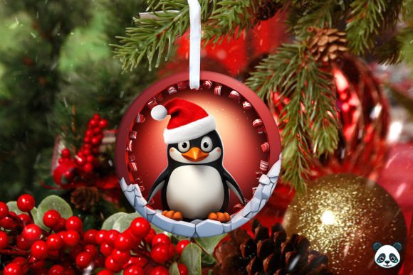 Evaluating the Penguin 3D Christmas Ornament Sublimation Design for Holiday Production