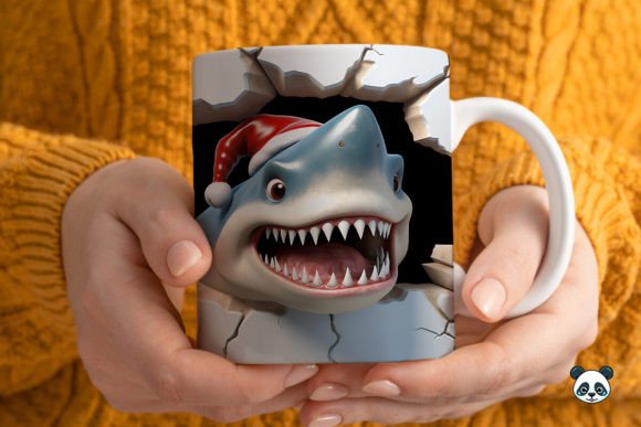 Mastering the 3D Christmas Shark Mug Wrap for Professional Sublimation Results