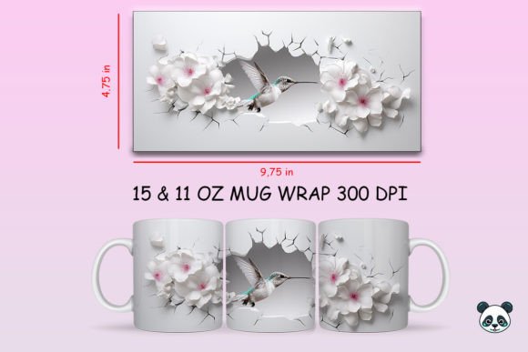 Mastering the Art of 3D Hummingbird Mug Wrap Sublimation: A Guide to Digital Design and Customization