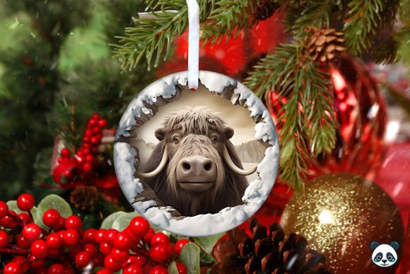 Musk Ox 3D Christmas Ornament Design Guide