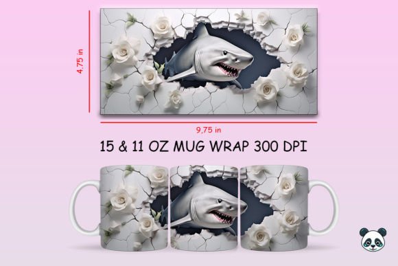 Strategic Branding with 3D Shark Mug Wrap Png 4: A Guide to High-Impact Sublimation Design