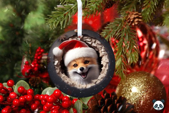 Strategic Branding with the Red Fox 3D Christmas Ornament 1 Design